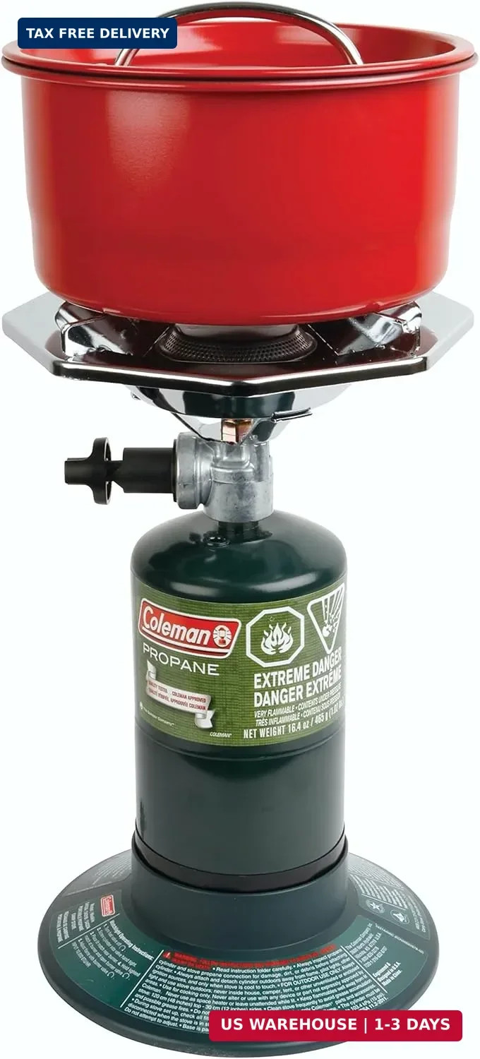 Coleman BottleTop Propane Stove with Adjustable Burner, Portable Camping/Backpac