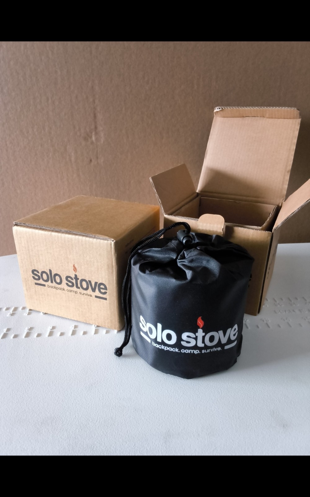 Solo Stove Lite Stainless Steel Wood Compact Camping Stove w/ Carry Case