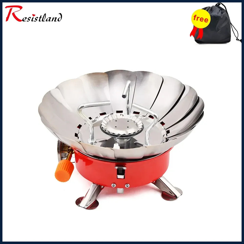 2800W Windproof Portable Outdoor Gas Stove Camping Picnic Burner Storage Bag
