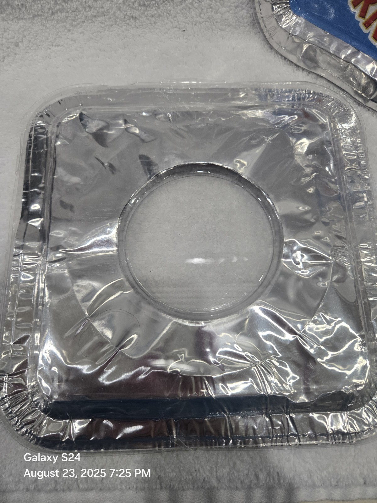 Foil Rite Burner Liners, 3.5″ Center Hole, 8.5″ Square Cover, 40pcs, (See Discri
