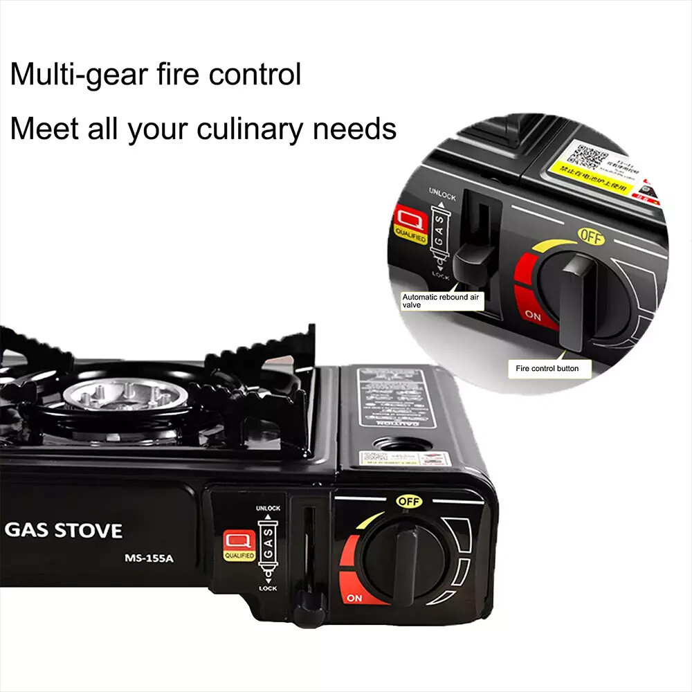 3500W Camping Stove Propane&Butane Windproof Fire Dual Fuel Brass Cooking Burner