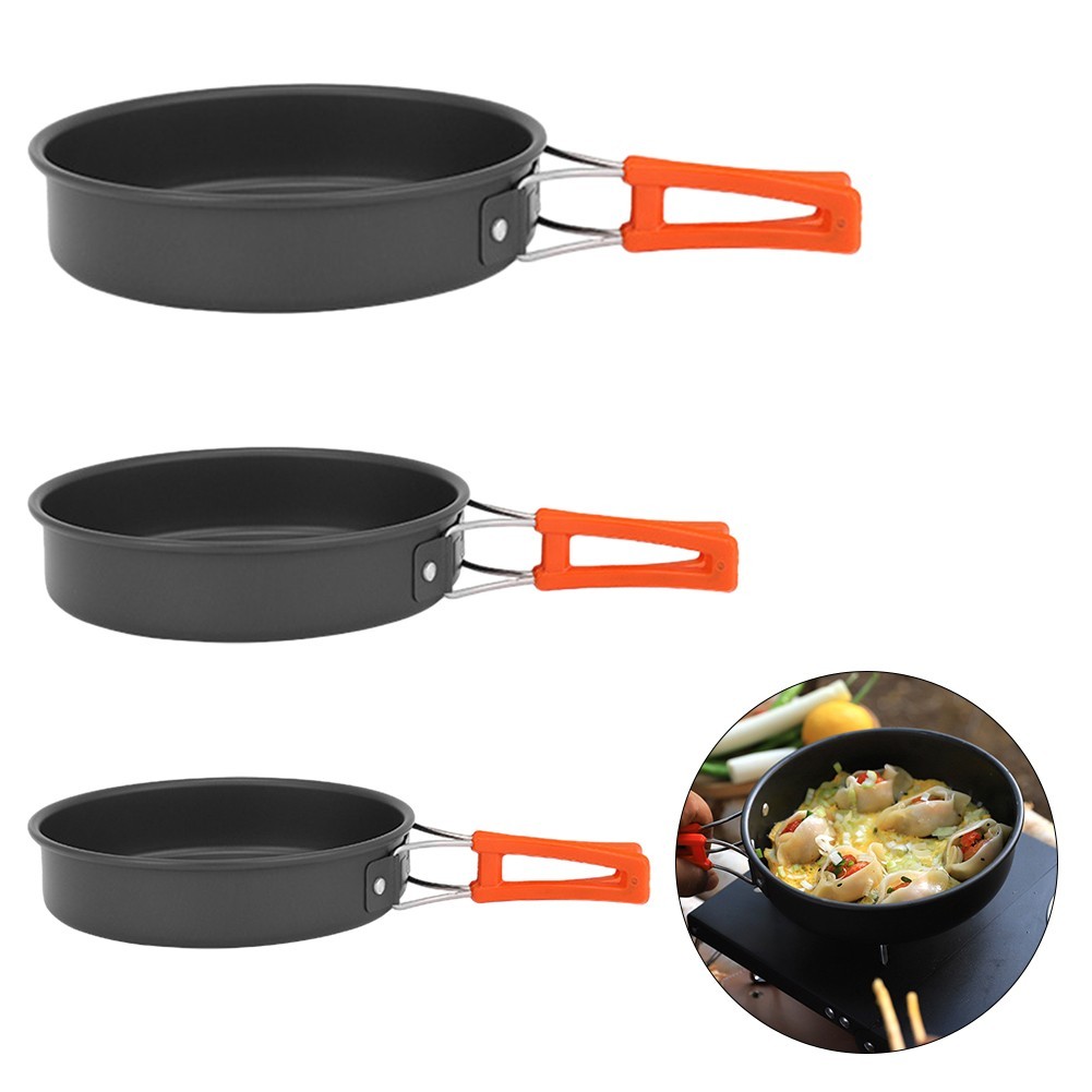 Efficient Heat Conduction Nonstick Frying Pan for Convenient Camping Cuisine
