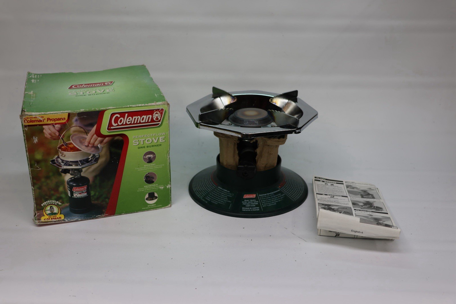 Coleman 5431B705Perfectflow Stove One Burner Butane 10000 BTU Propane Camp Stove