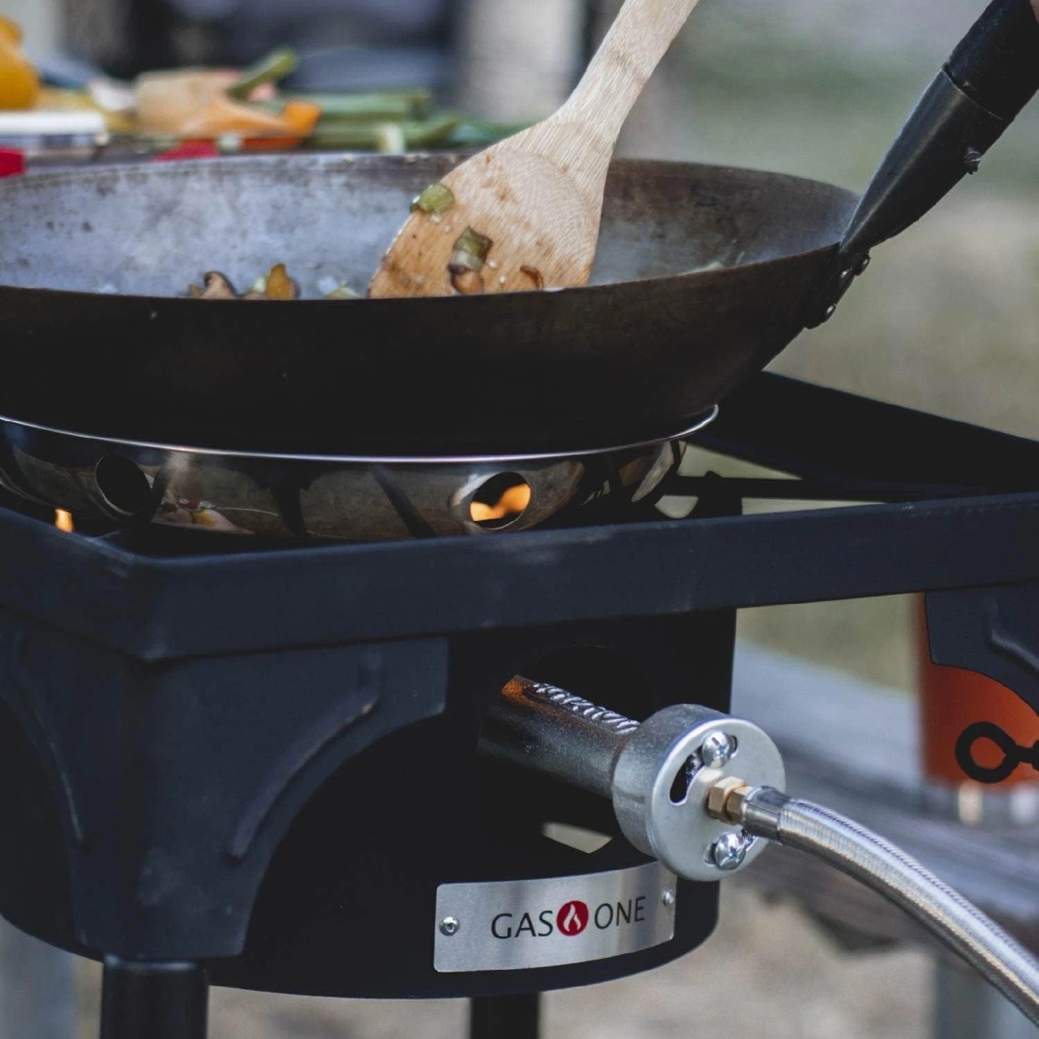 High Output Propane Burner with Safety Regulator and Adjustable Height