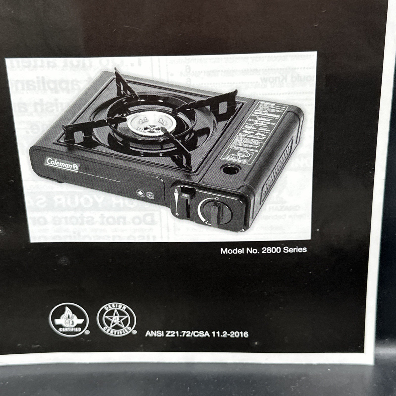 Coleman Portable 1-Burner Butane Gas Stove with Carry Case, Gray, 7650 BTU Max