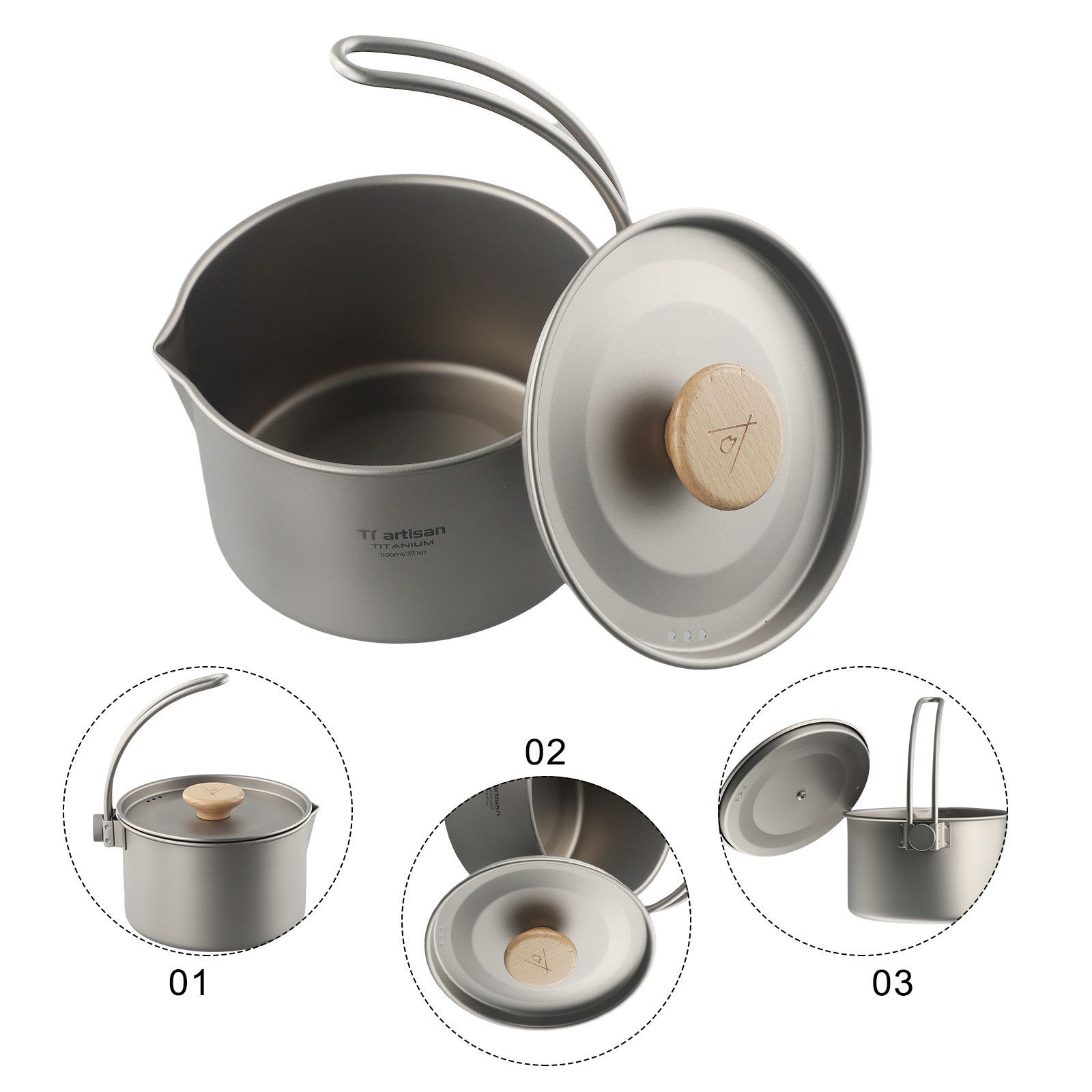 High Quality Hanging Pot Storage Sack Camping Pot Dismantling Picnic Cookware