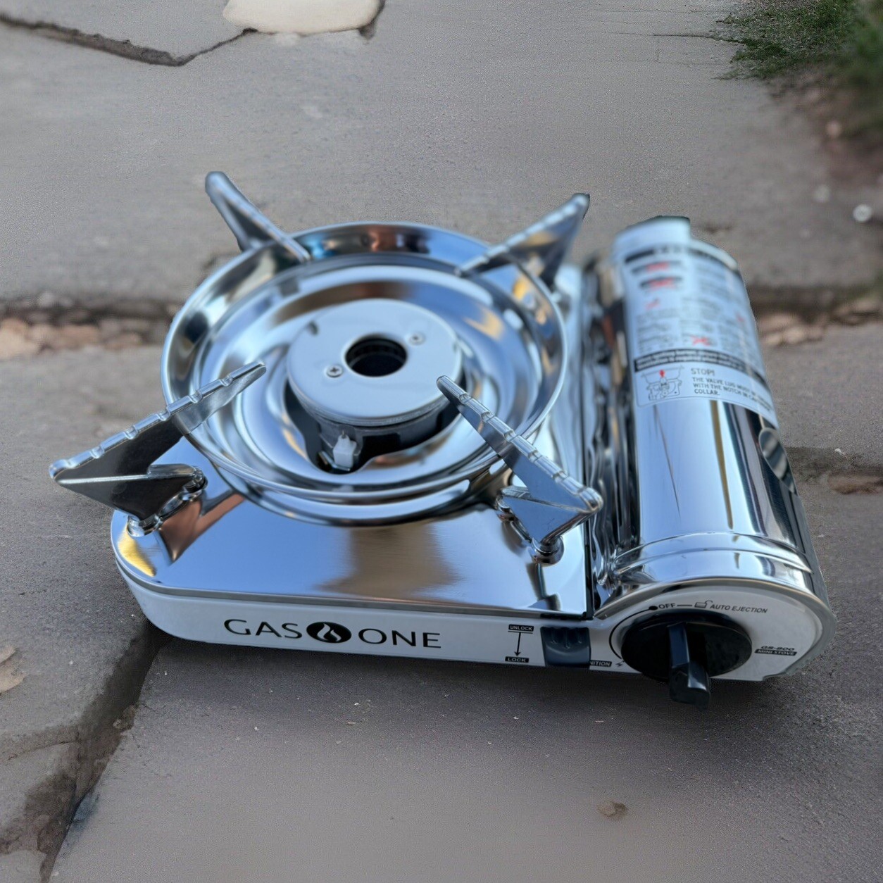 GasOne Stainless Butane Stove Cooker Portable Camping 7650 BTU Cooking Burner