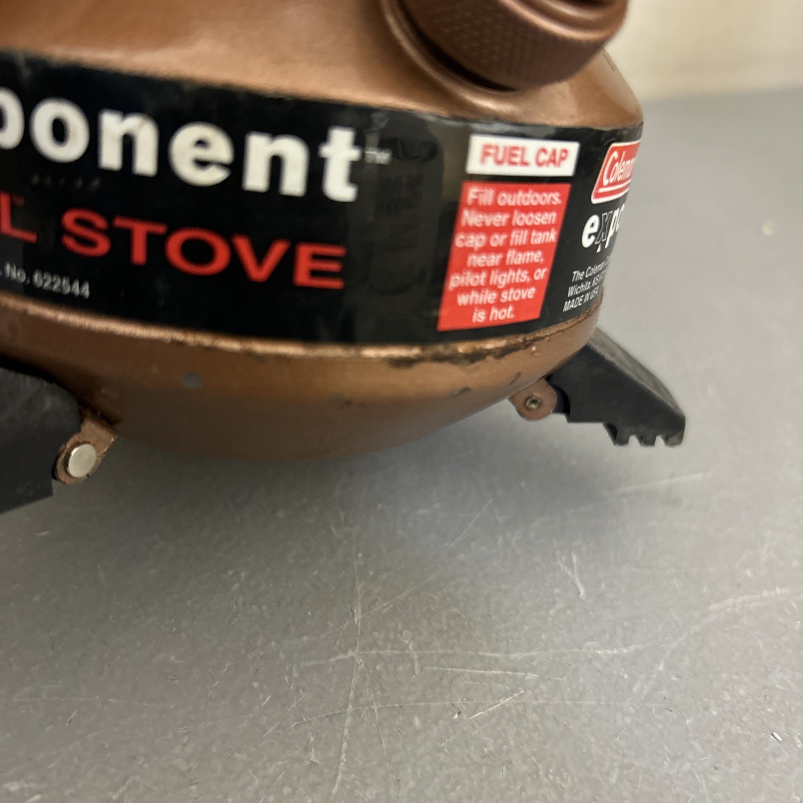 Coleman “Exponent” Multi Fuel Stove Model 550B (dented/ Peeled Paint)