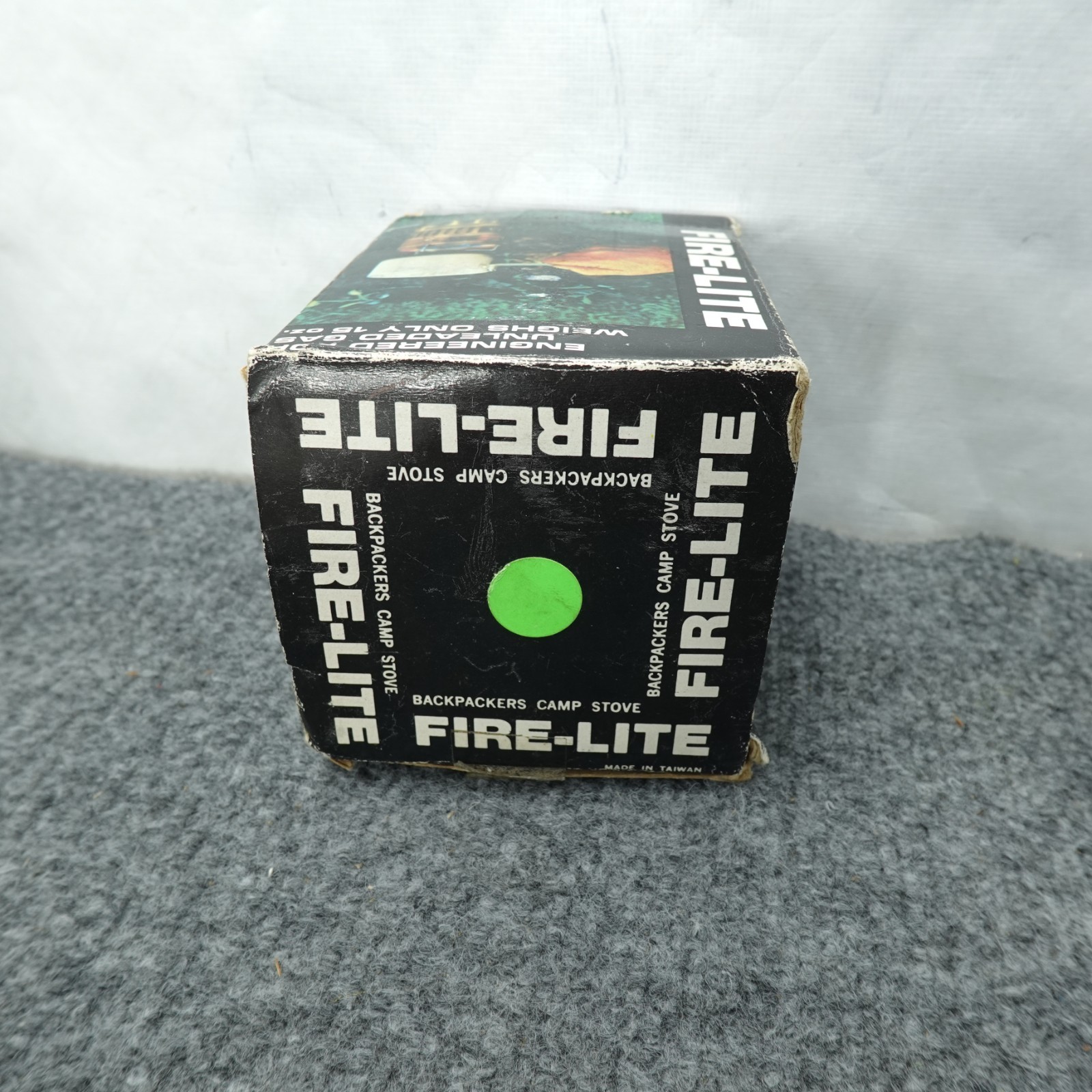 Fire-Lite Brass Backpacker Camp Stove 15oz W/ Box Accessories Vintage