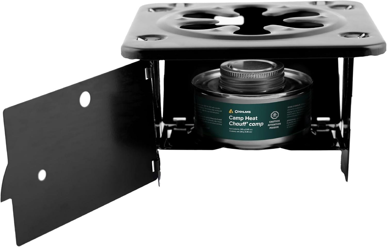 Coghlan’s Portable Folding Steel Camp Stove Black