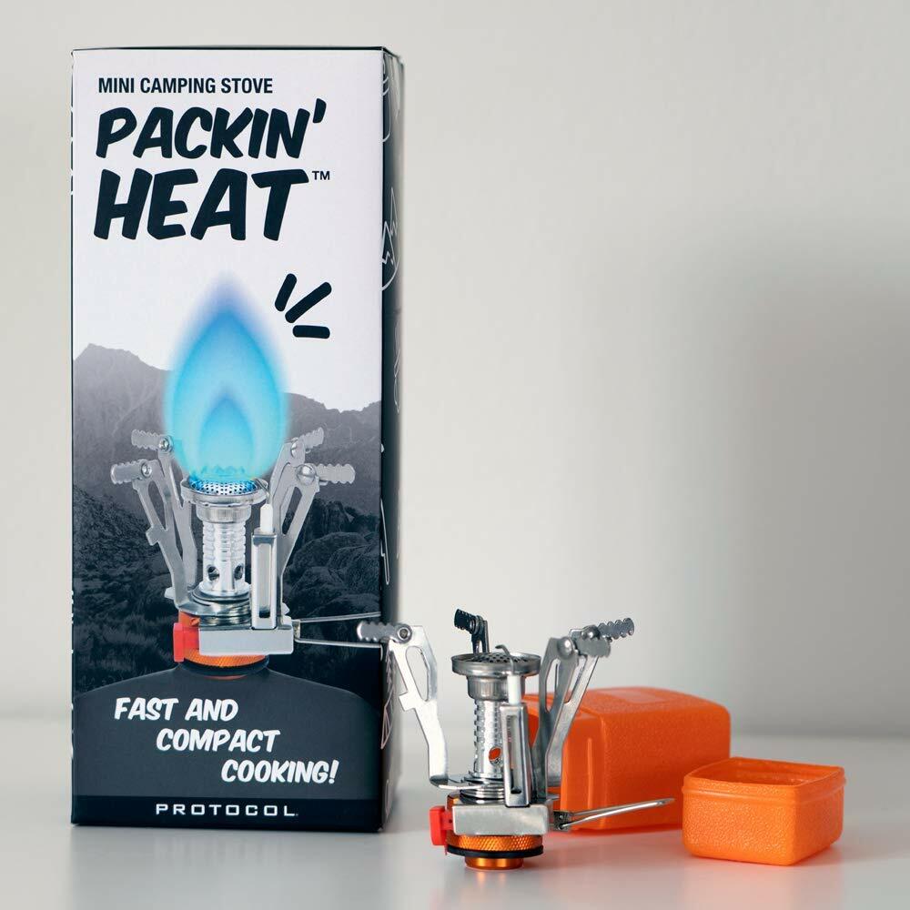 Protocol Packin’ Heat Mini Camping Stove Great Hiking Travel Companion