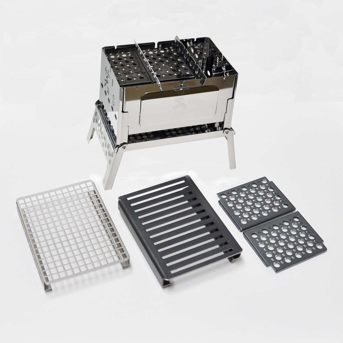 sho’s compact bonfire grill B-6kun 4-piece set SHO-0004-10-25-38 Camping Cook