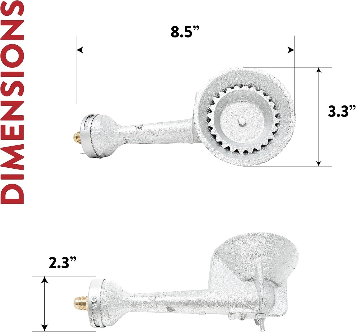 High Pressure Cast-Iron Burner with Regulator