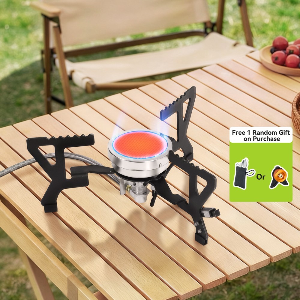 FD3 Infrared Windproof Mini Stove with random Gift, Ideal for Hiking & Survival