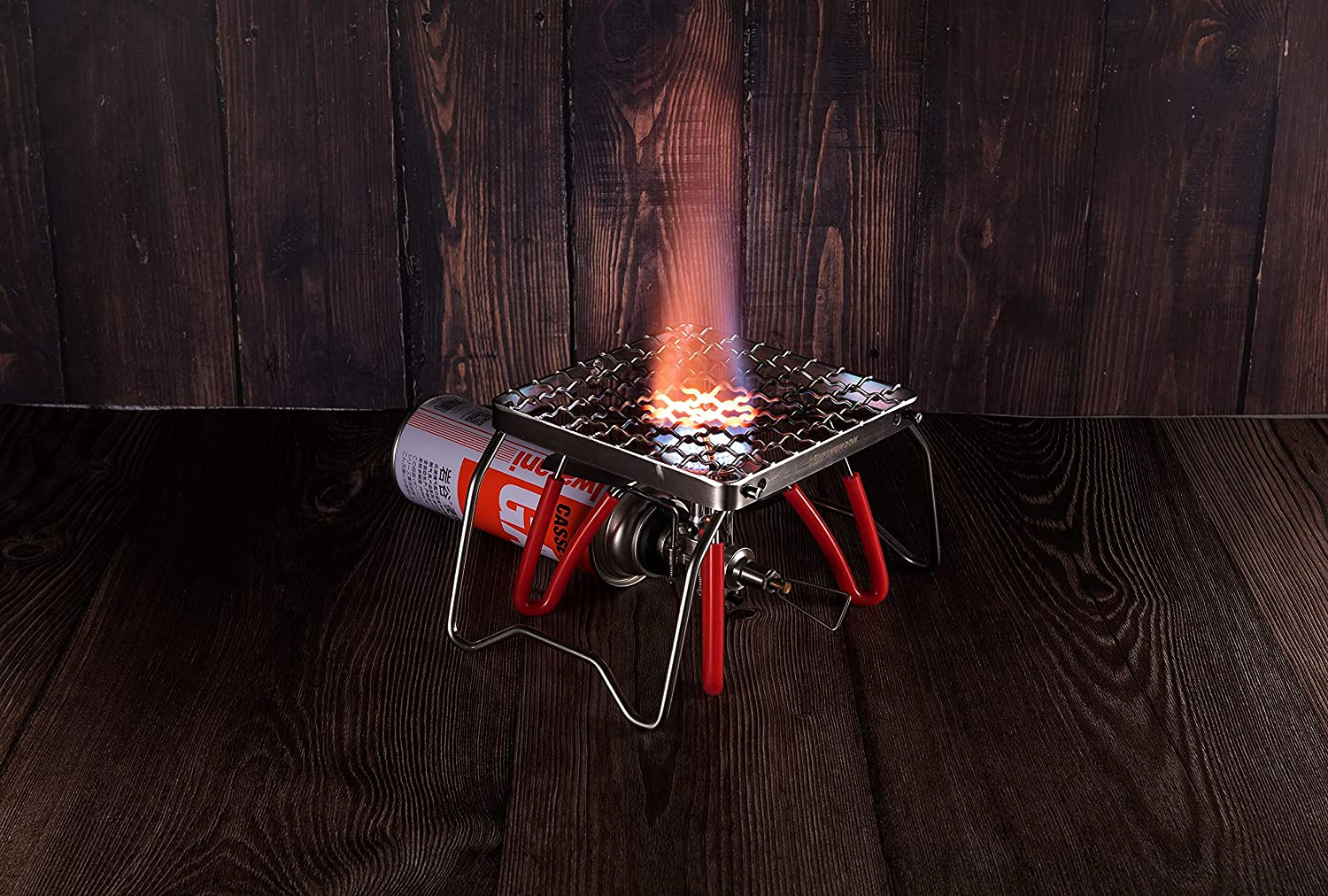 CAMPINGMOON Portable Folding Camping Campfire Grill over Fire Split Stoves 304 S