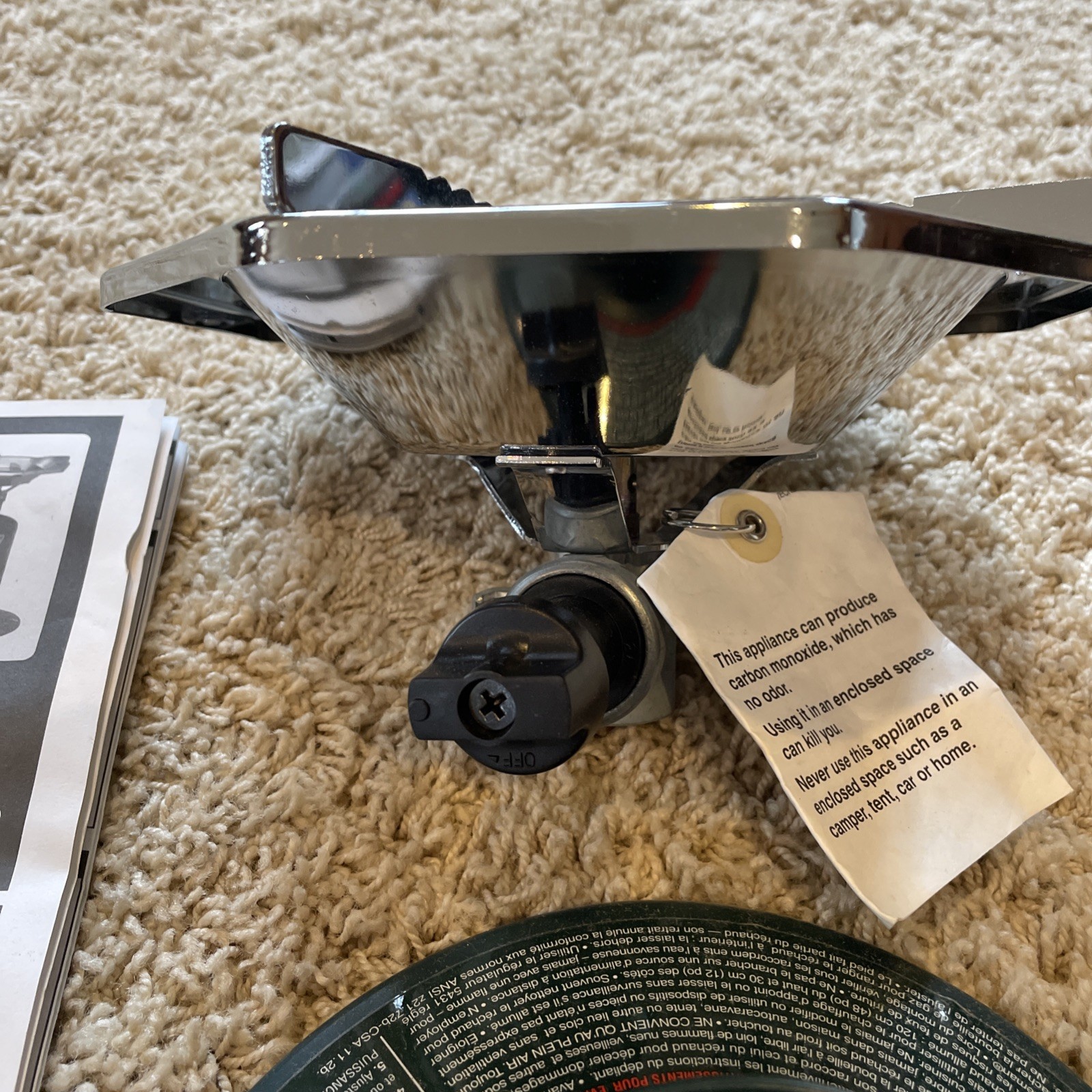 COLEMAN PERFECT FLOW PROPANE 1 SINGLE BURNER CAMPING OUTDOOR STOVE 5431B