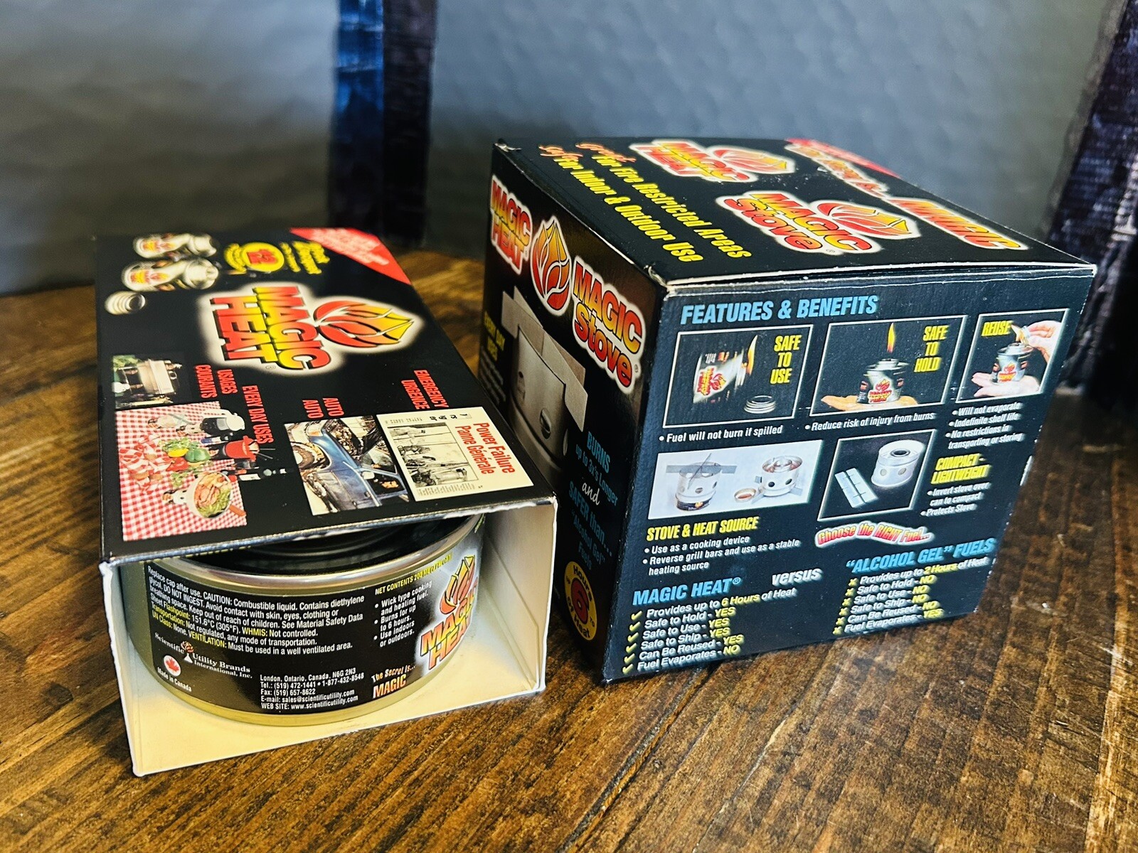 Magic Stove with 3 Magic Heat Refills-18 Hours of Heat-Camping Hunting Hiking