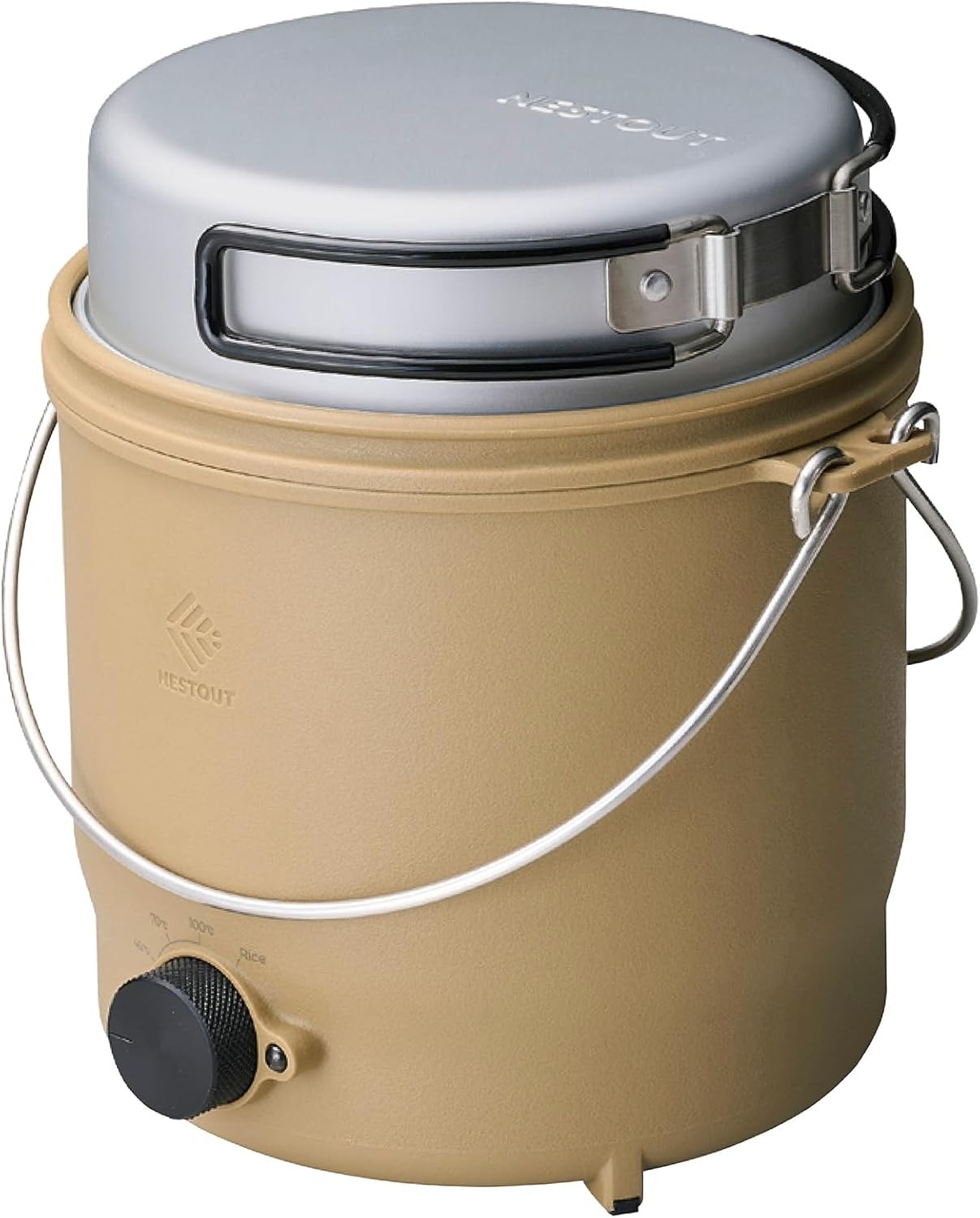 Electric Camping Cooker 500W Plug In 3 Heat Settings 800ml