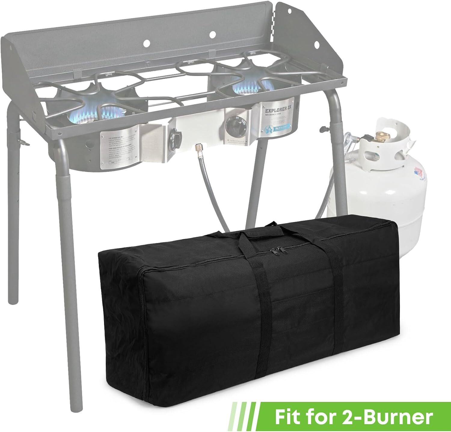 Carry Bag For Camp Chef Explorer 2 Burner Camp Stove And Other 35″ x 17″ Camping