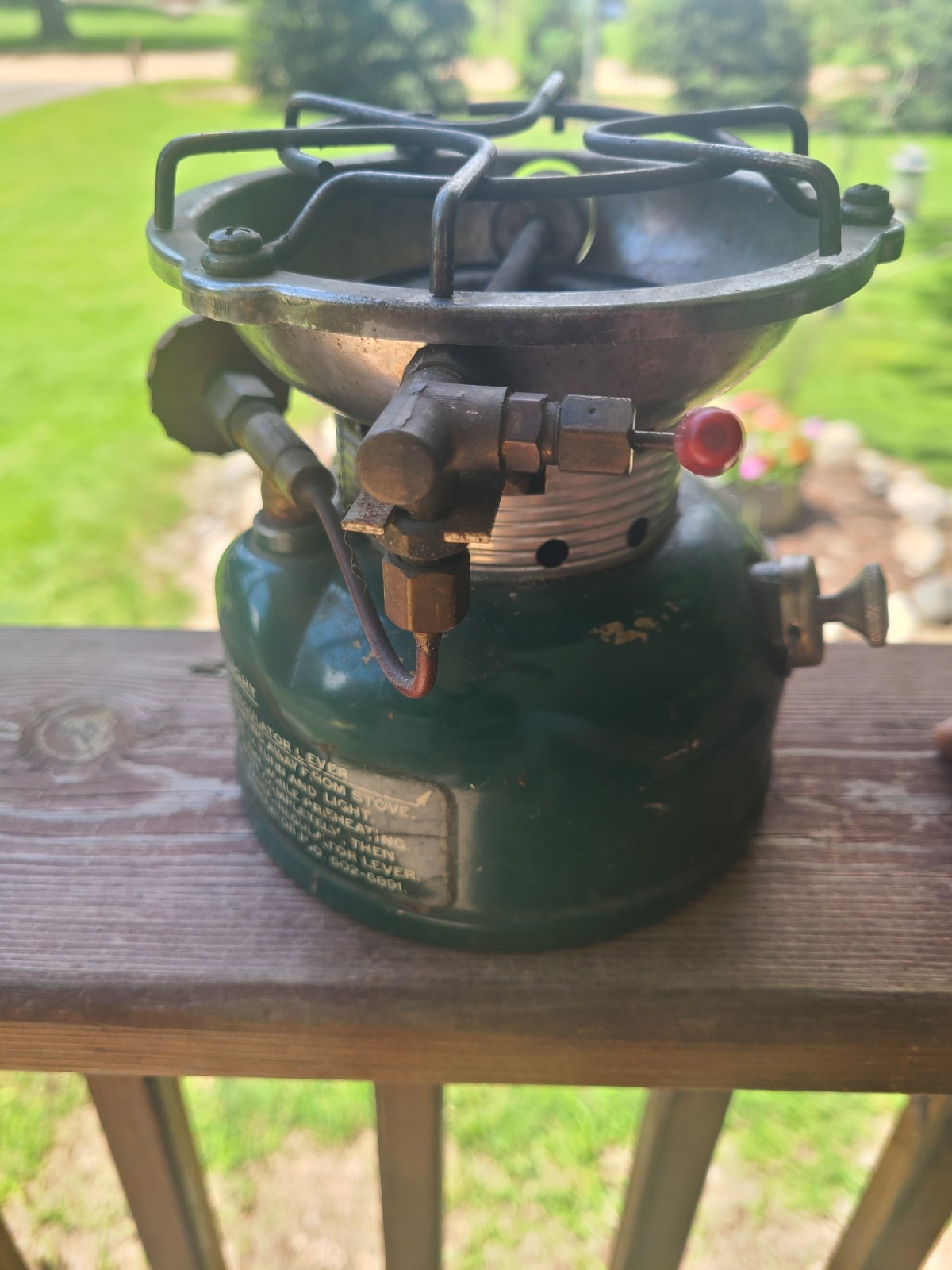 COLEMAN 502 SINGLE BURNER CAMP STOVE-JUNE 1966- Works Great.