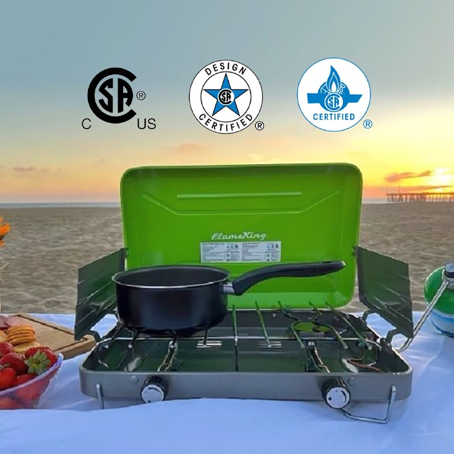 2 Burner High Output Portable Table Top Propane Camping Stove