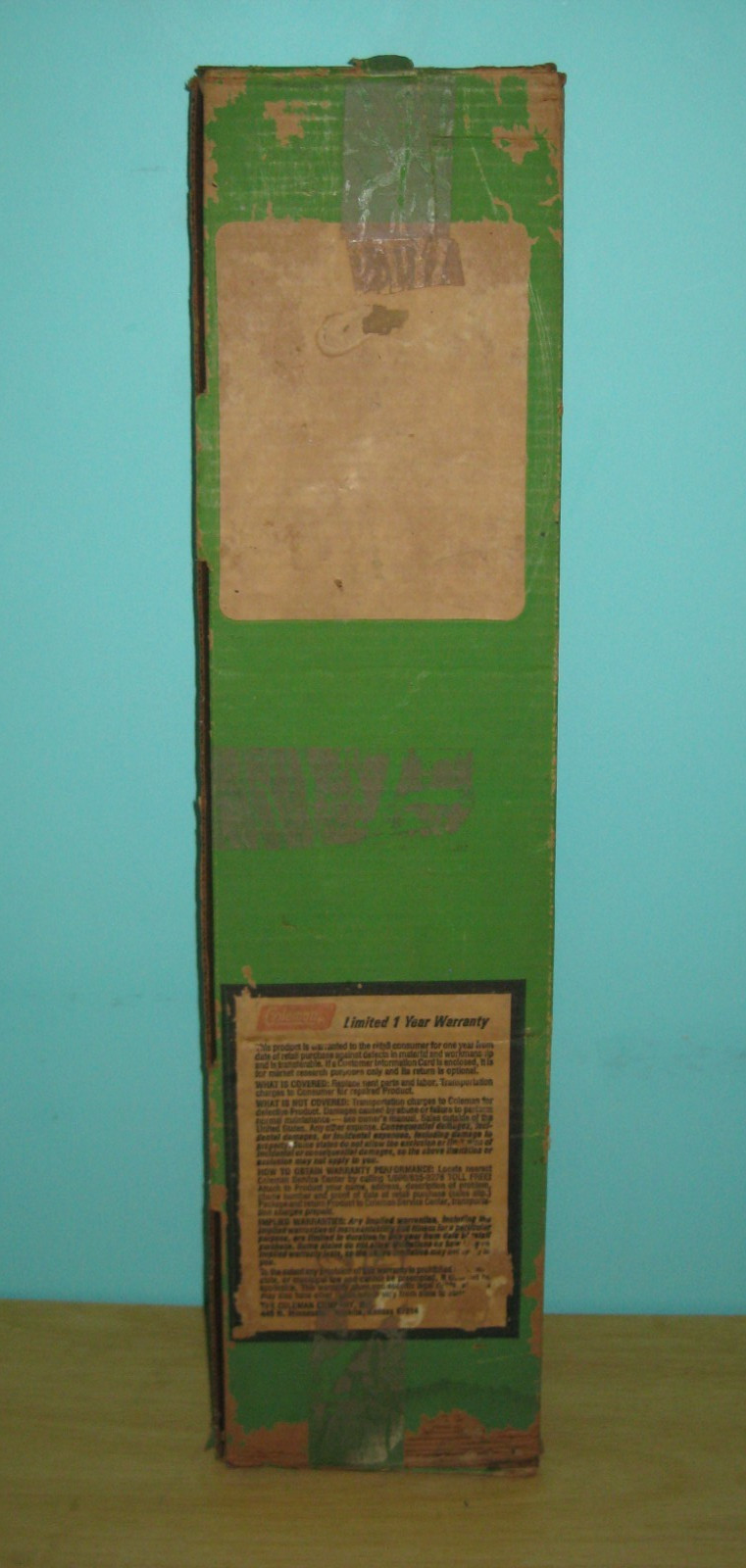 Vintage COLEMAN 591B499 Folding Stand Aluminum Camp Stove Cooler Original Box