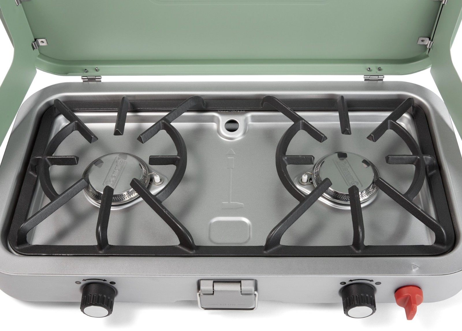 Coleman Cascade 3-in-1 Camp Stove Portable Propane Camping Grill, Hickory Moss