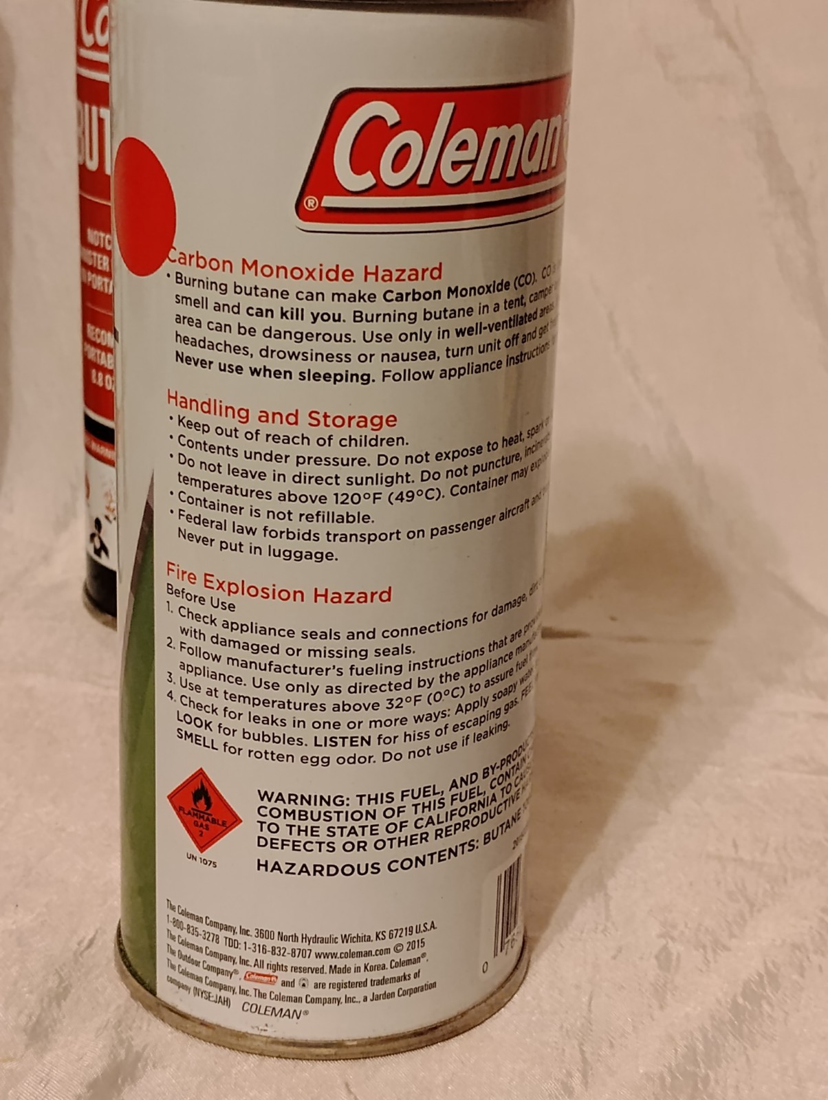 Lot of 4 Cans Coleman Butane Stove Camp Fuel 8.8OZ Emergency Survival Cooking