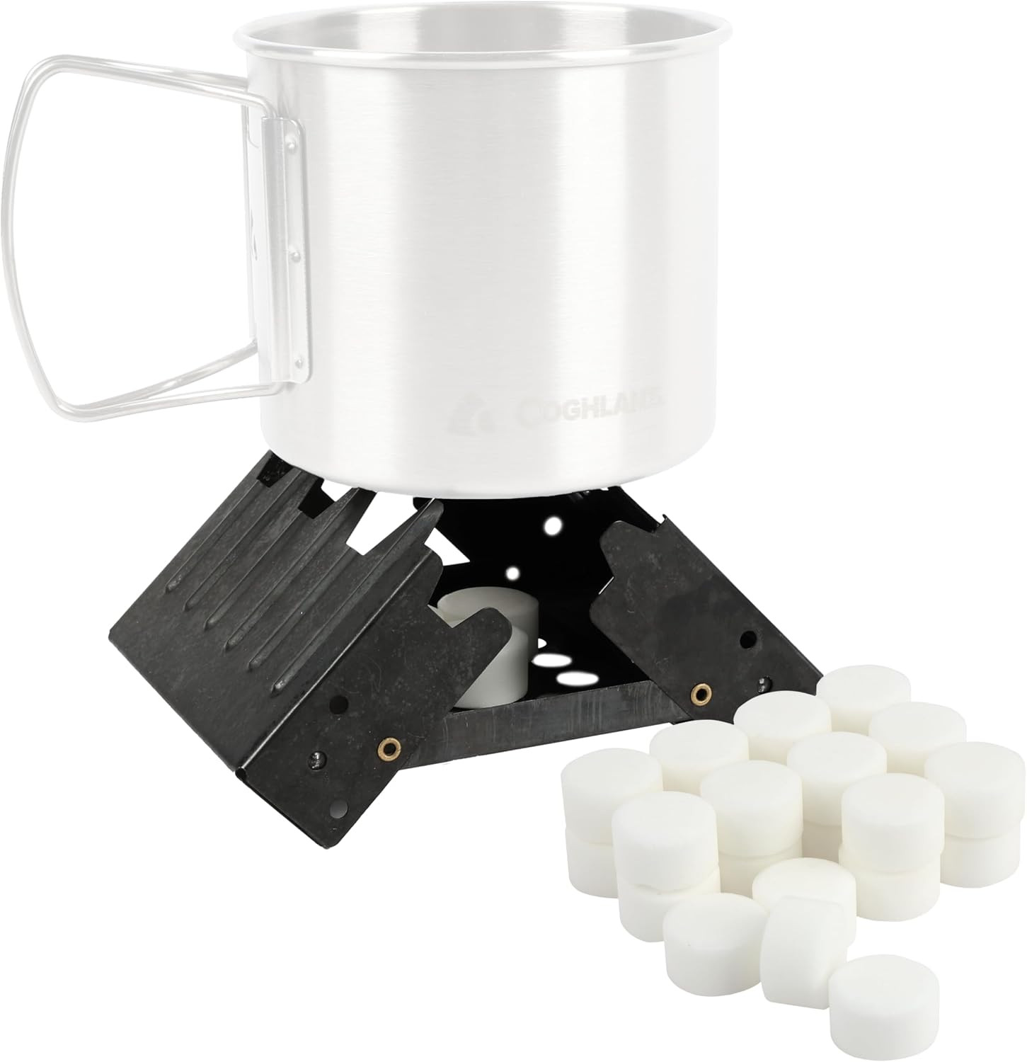 Backpacking Essential: Foldable Camping Stove with 24 Fuel Tablets – Lightweight