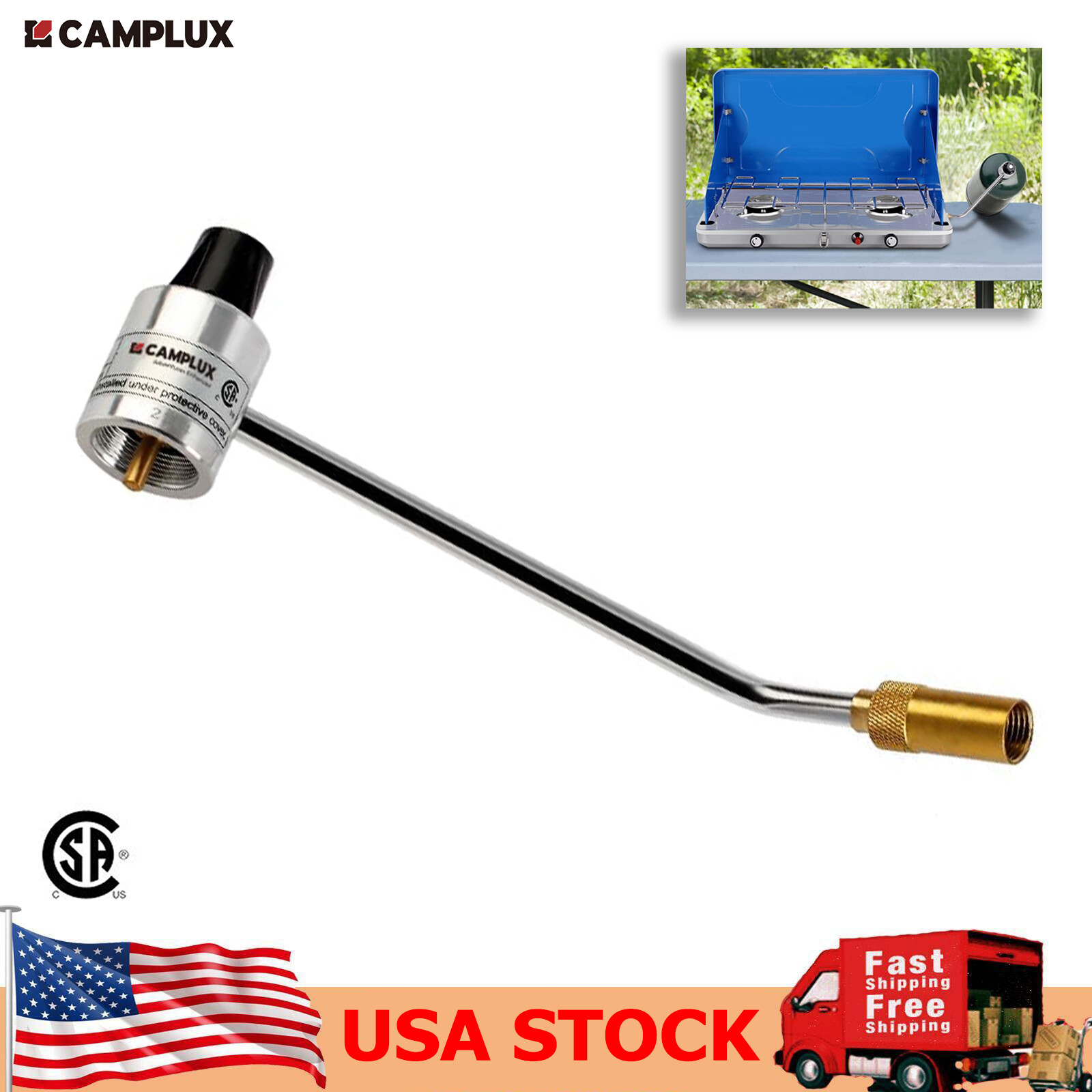 Camplux Gas Stove Pressure Regulator Replacement Coleman Camping Stove Connector