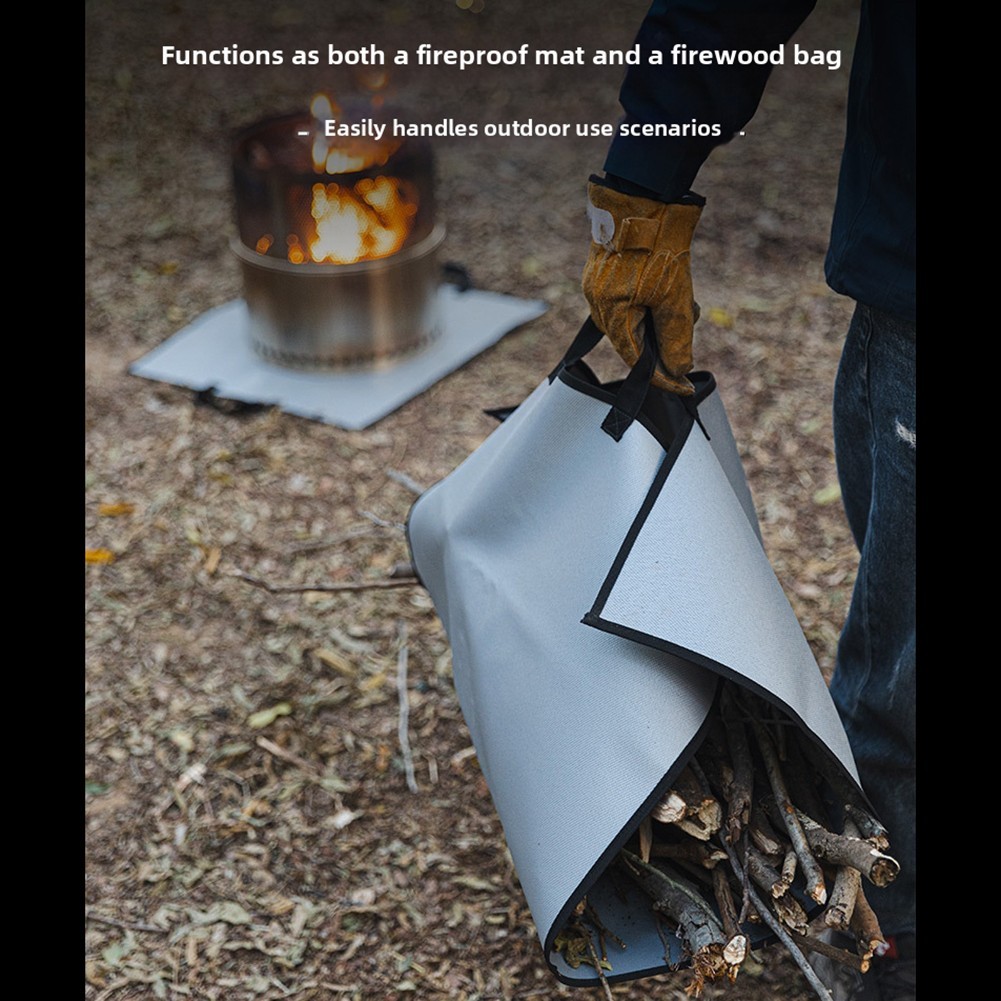 For Camping For BBQ Fireproof Mat Flame-retardant Silicone Withstands Up To 550℃