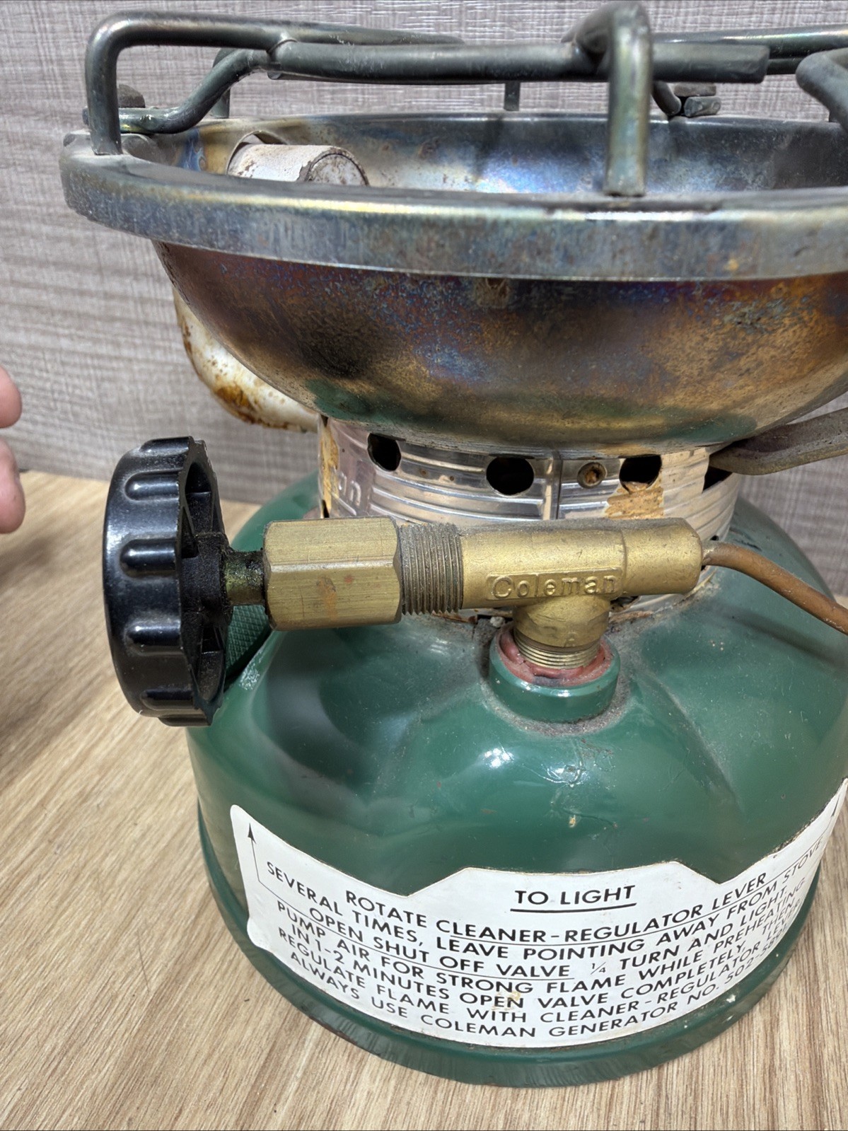 Vintage Coleman Stove 502 Sportster Camping 3/78 Outdoorsman Untested