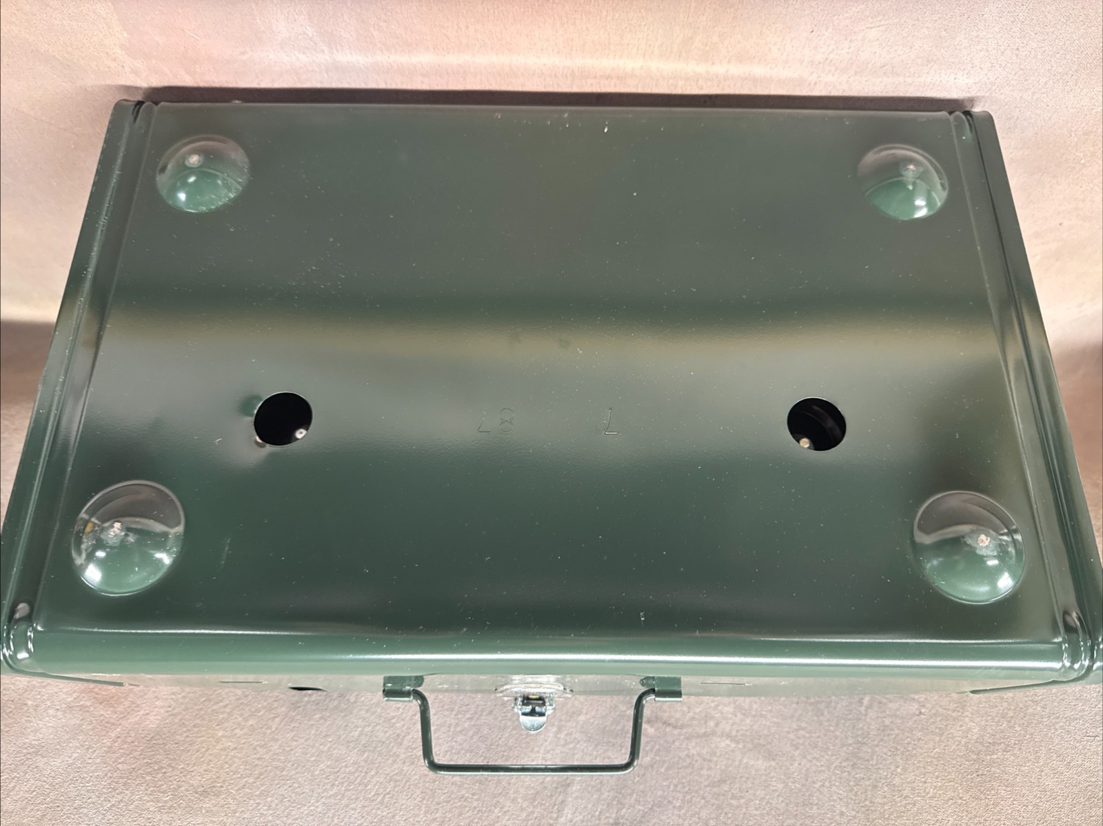 Coleman 425F499 Dual Fuel Camp Stove 2 Burner Camping Hunting Green Vintage