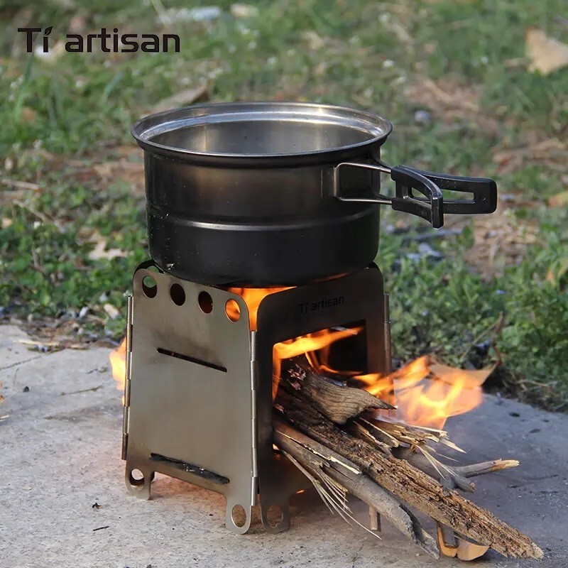 Wood Burning Folding Camping Stove Lightweight Camping Hiking