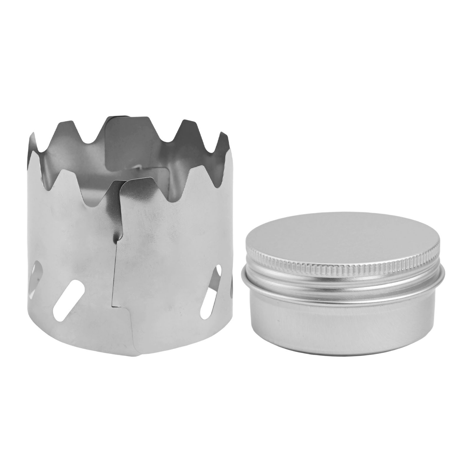 Backpacking Alcohol Stove Windshield with Fire Cover for Hiking and Picnics