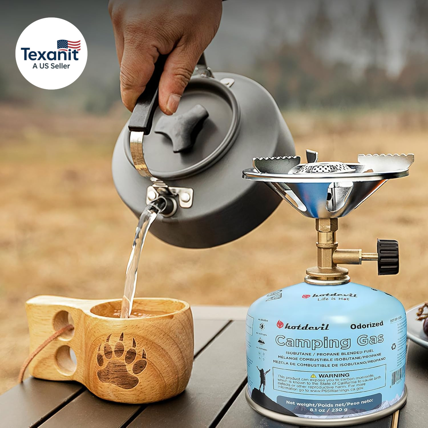 Isobutane Fuel Canister 230 Gram Camping Stove Fuel Butane Propane Blend Isobuta