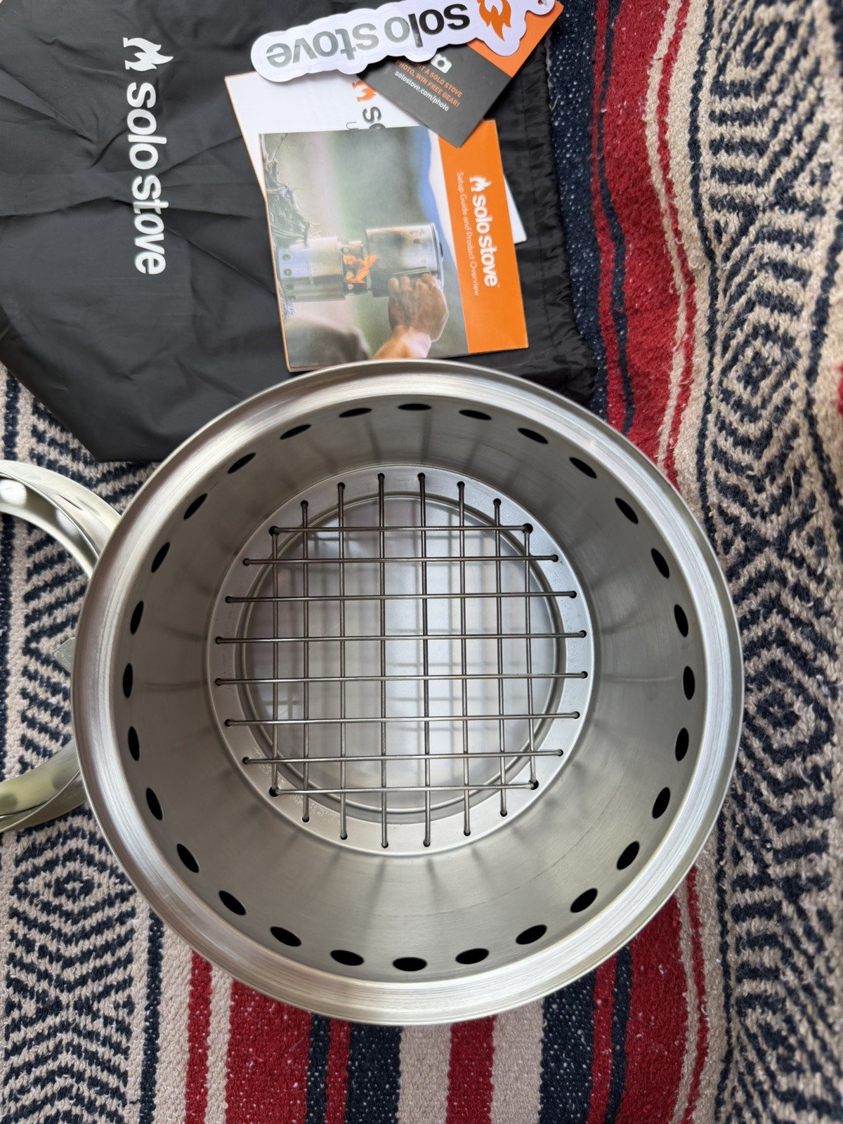 Solo Stove Campfire Portable Camp Stove + Tripod Accessory NEW Unused Complete!