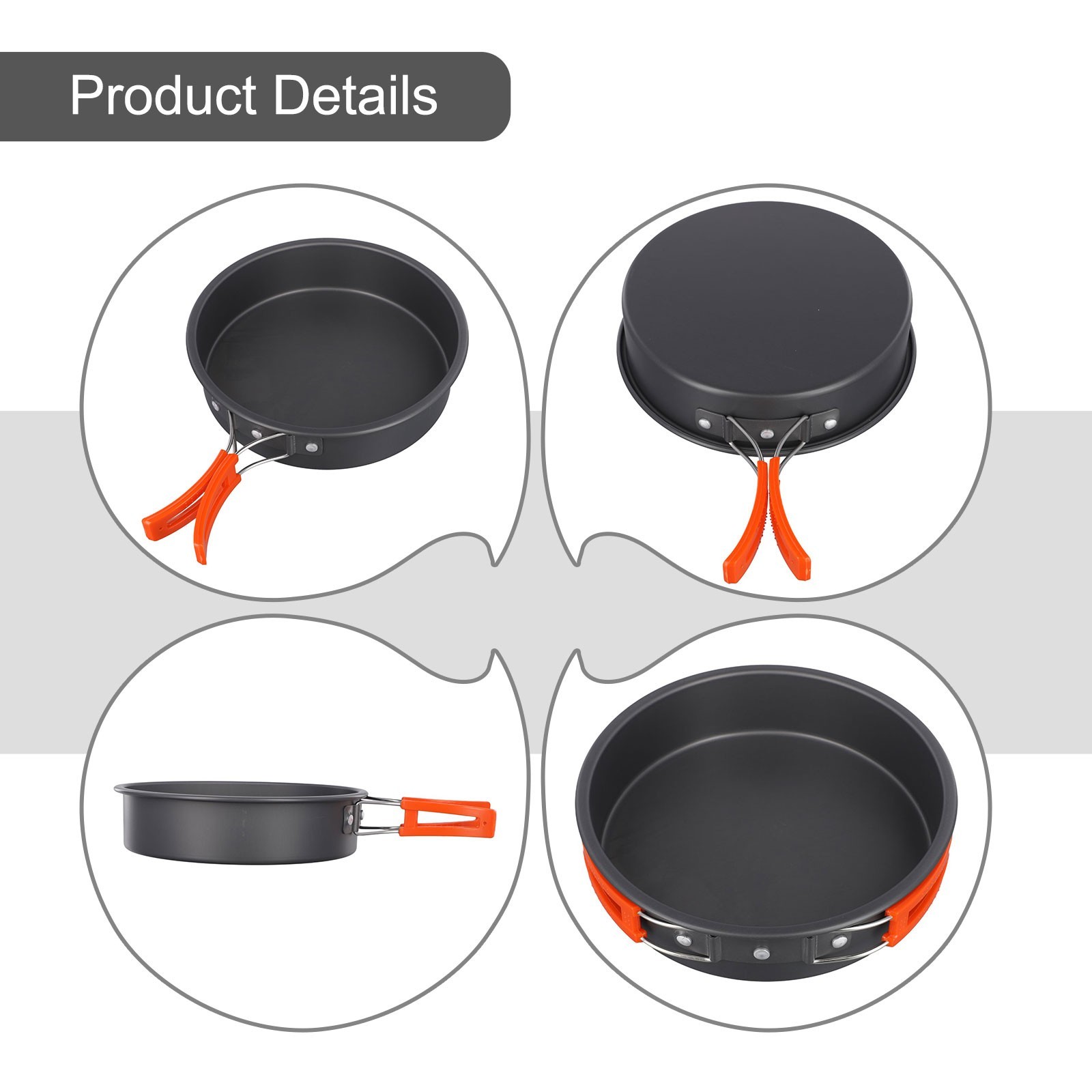 Efficient Heat Conduction Nonstick Frying Pan for Convenient Camping Cuisine