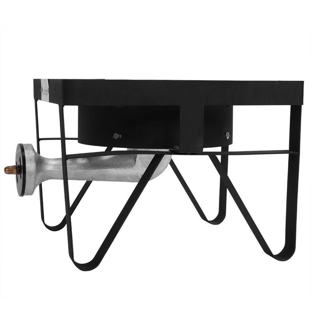 200,000 BTU Square Single Burner Liquid Propane Outdoor Stove Grill Camp BBQ