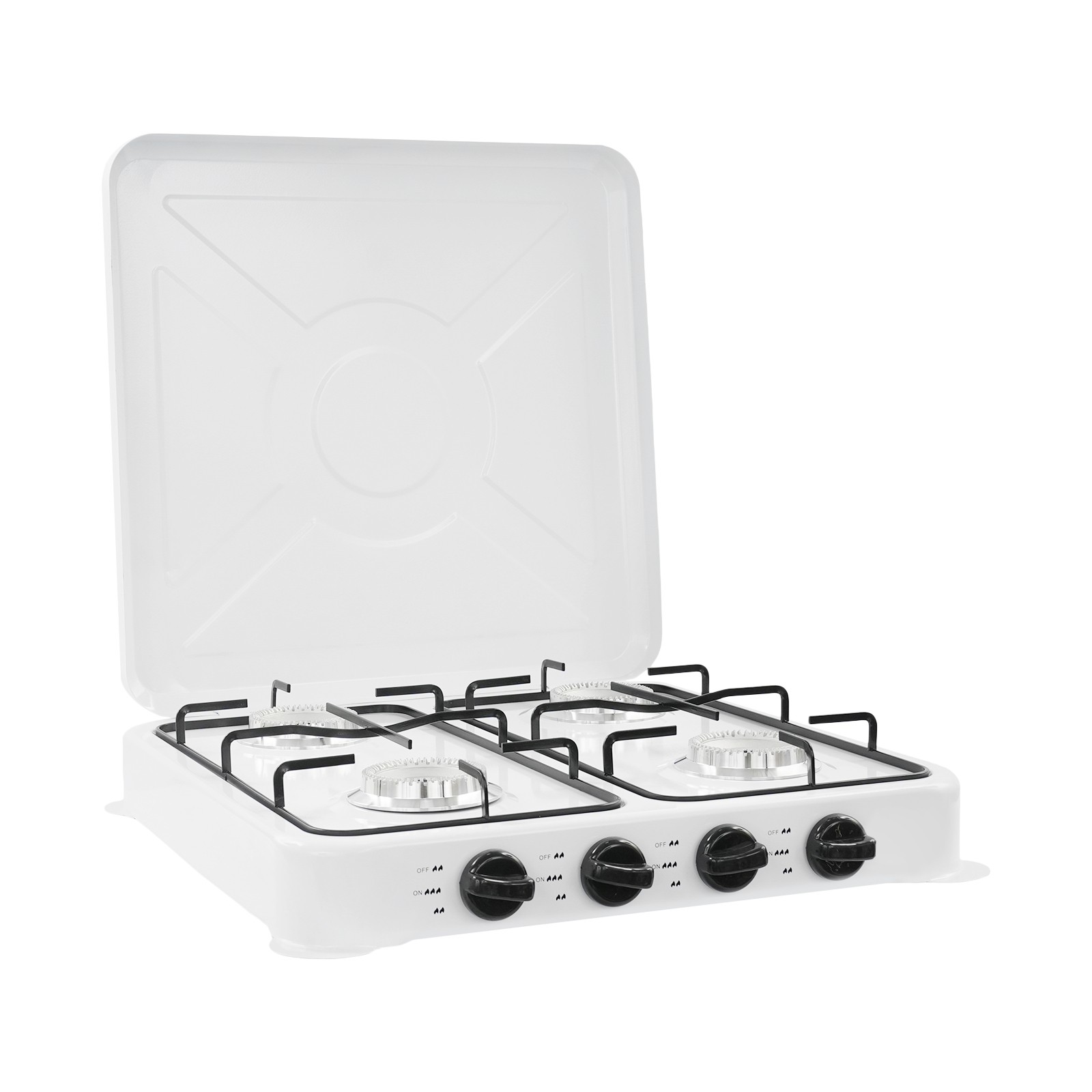 Camping Gas Stove, 4 Burner Gas Camping Stove, Portable Camping Stove