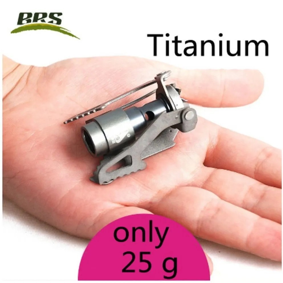 BRS-3000T Mini Titanium Camping Stove Ultralight 25g Gas Burner