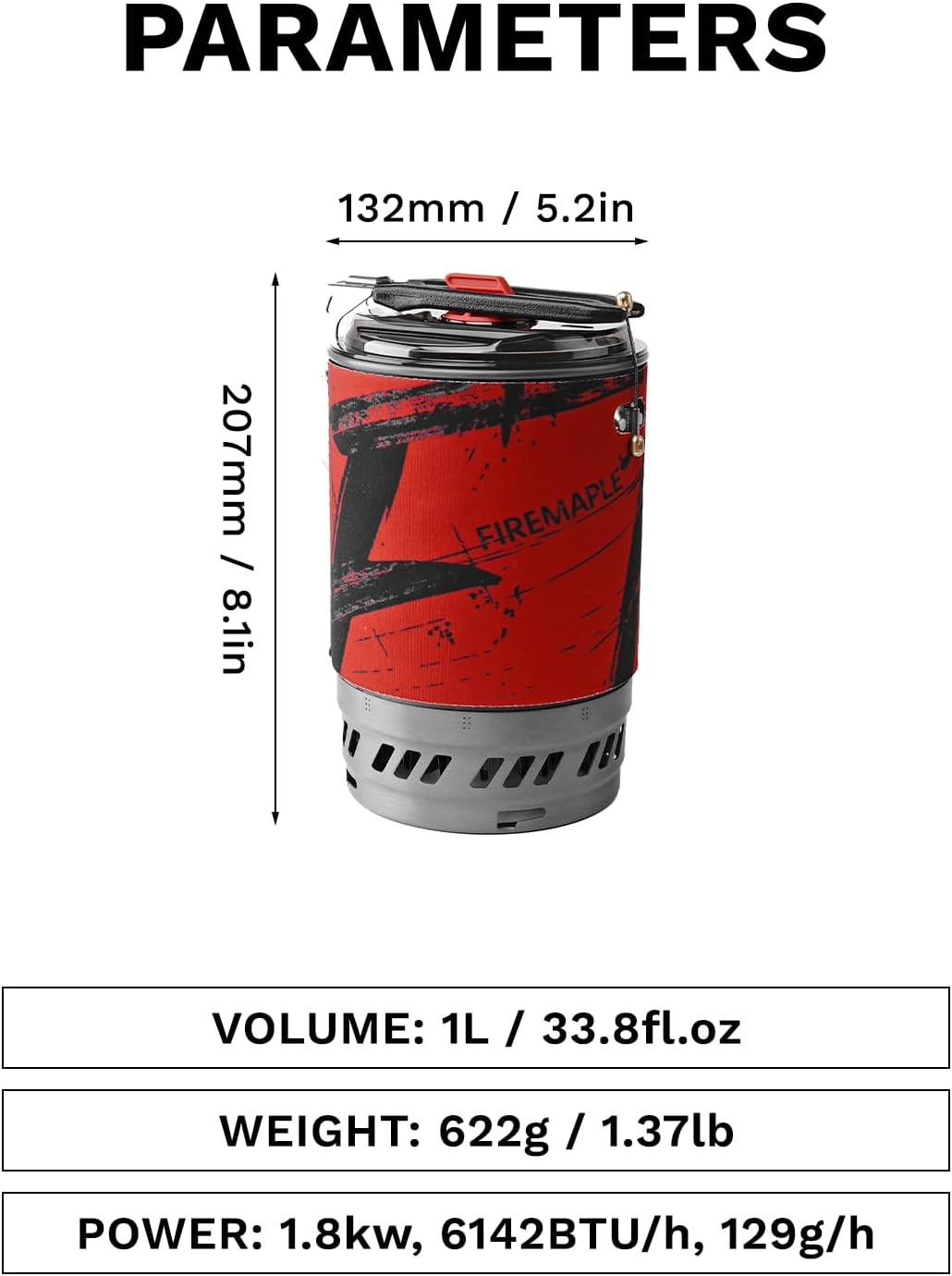 Fire Maple Polaris Cooking System | Portable Camping Backpacking Stove with Micr