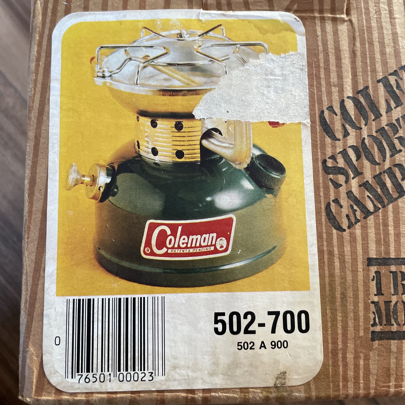 Vintage Coleman Sportster Single Burner Camping Cooking Stove Model 502-700 /Box