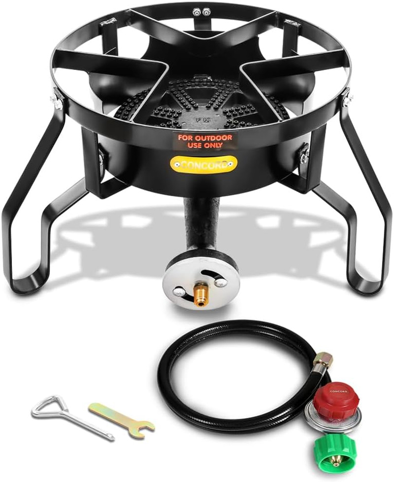 Banjo 16” Single Propane Burner; 200,000BTU 1 Burner Portable Gas Stove