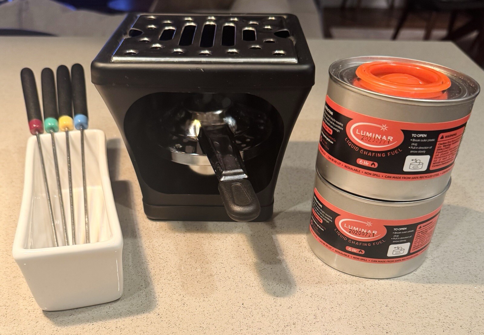 Casamoda S’MORES MAKER Indoor/Outdoor Set + 2 cans fuel! (Not usually included)