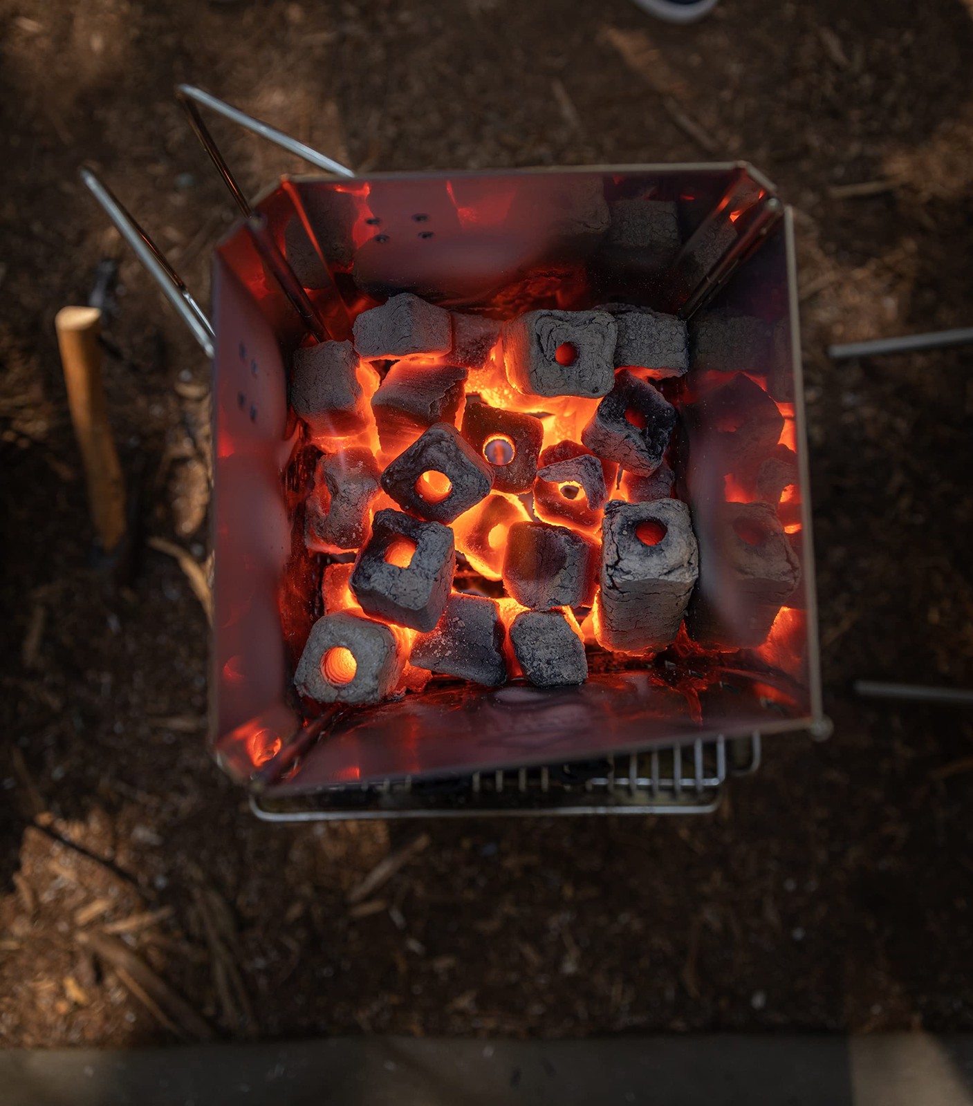 2-Way Charcoal Starter, Foldable Rocket Stove MT-19