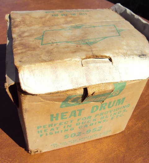 Vintage Coleman 502-952 Heat Drum 1966 in Original Box