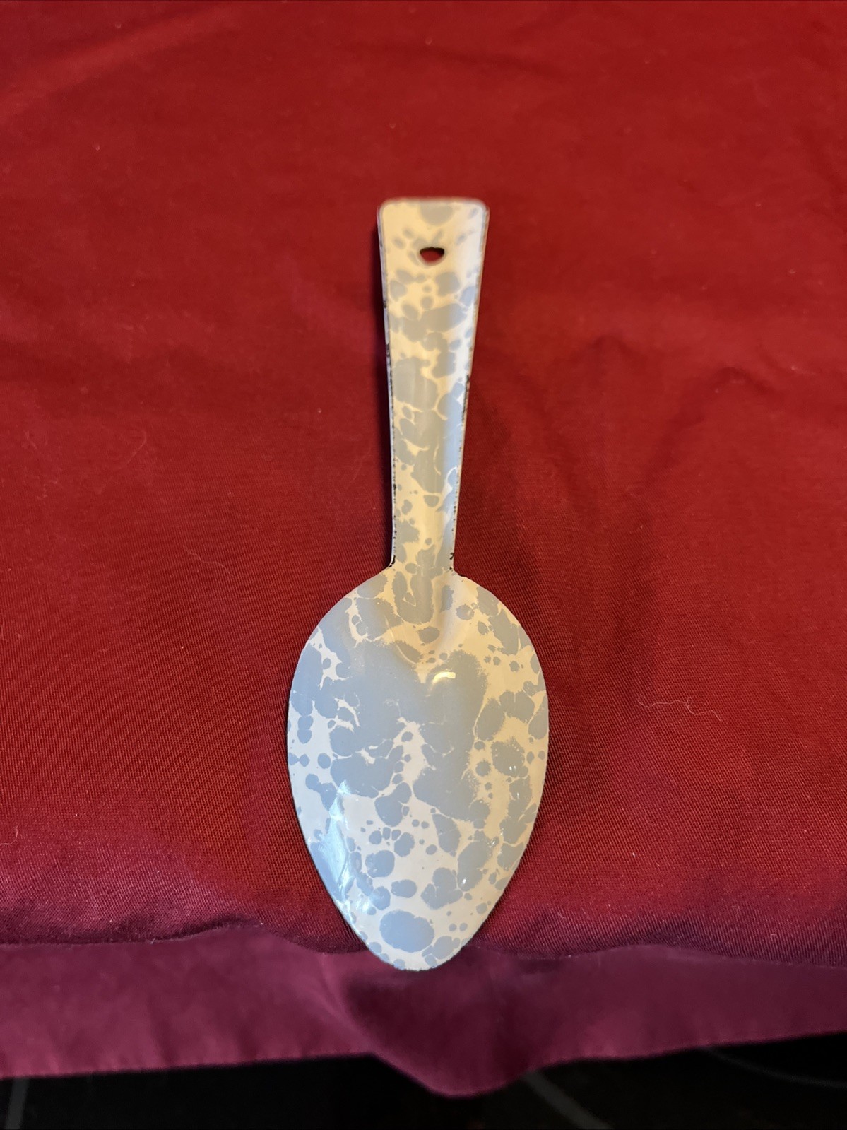 Enamel Camping Plate Serving Spoons & Crow Canyon Spoons Mixed Lot of 6 GUC