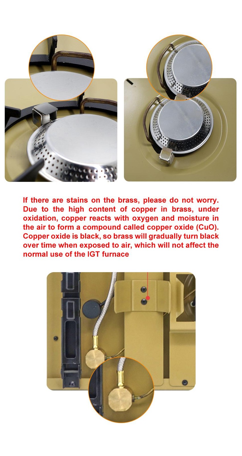 Igt Gas Stove Burner 4000w Portable Stainless Steel Outdoor Camping Table Heater