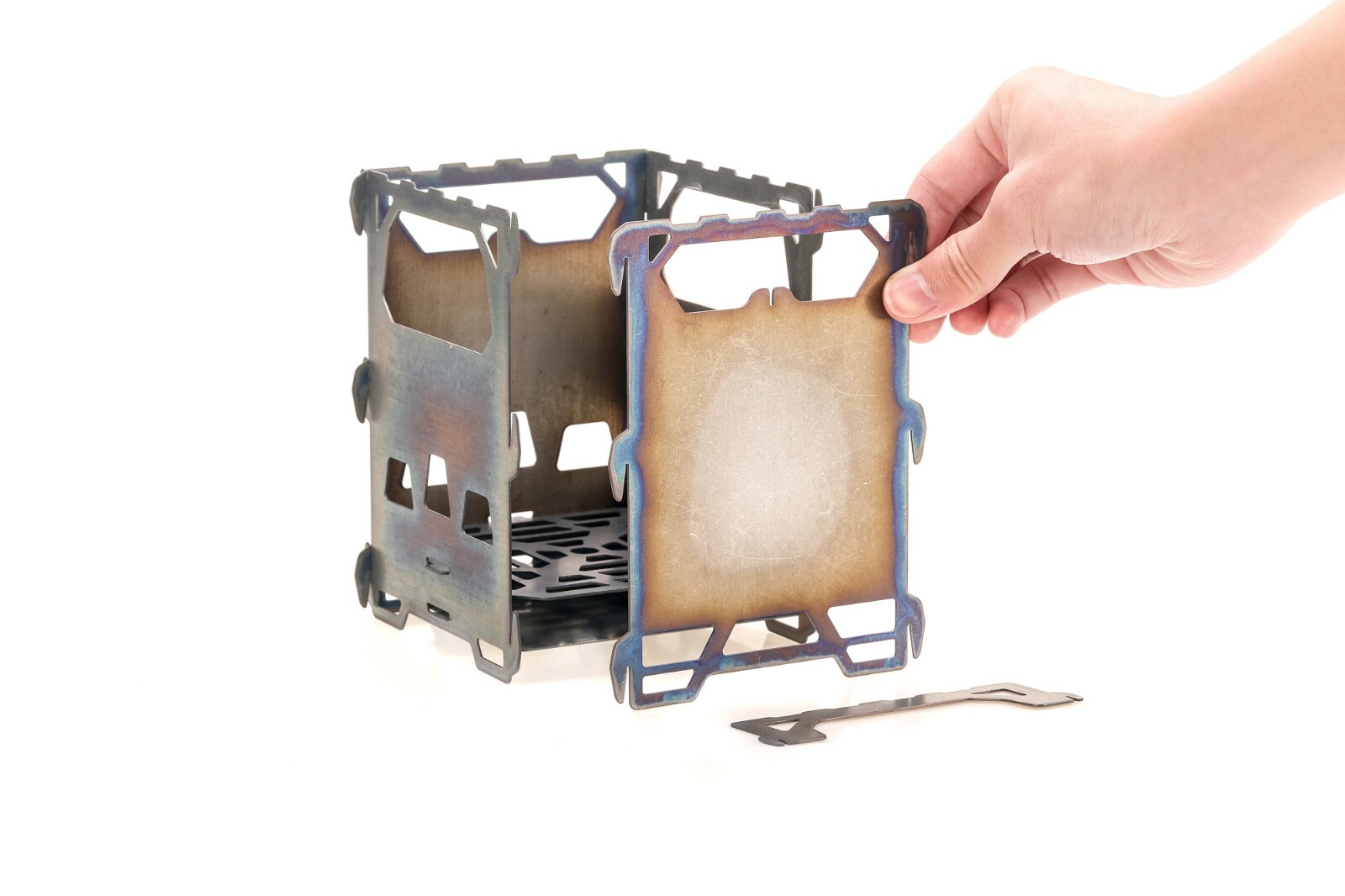 Keith Titanium Alloy Ti2201 Backpacking Wood Stove(Custom Storage Sack Included)